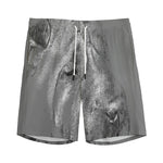 Monochrome Shar Pei Print Men's Sports Shorts