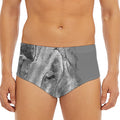 Monochrome Shar Pei Print Men's Triangle Swim Briefs