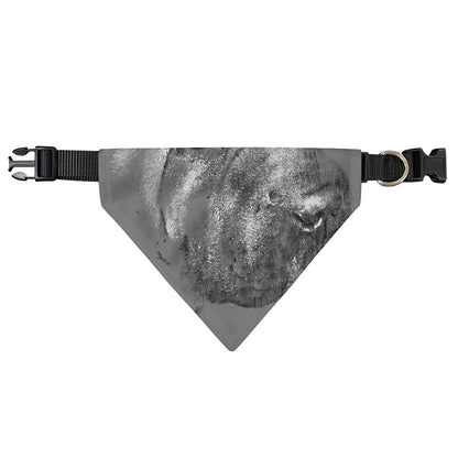 Monochrome Shar Pei Print Over The Collar Dog Bandana