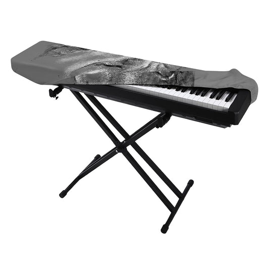 Monochrome Shar Pei Print Piano Keyboard Cover