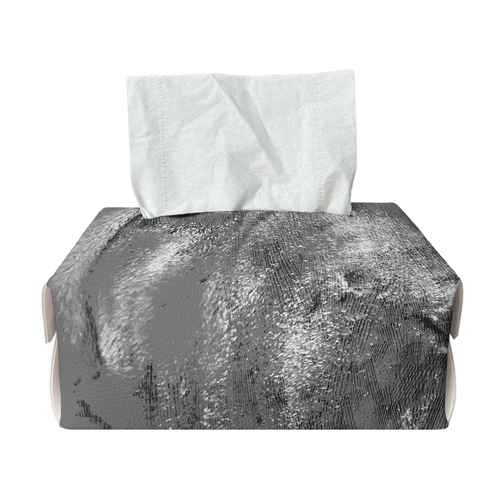 Monochrome Shar Pei Print Rectangle Tissue Box Cover