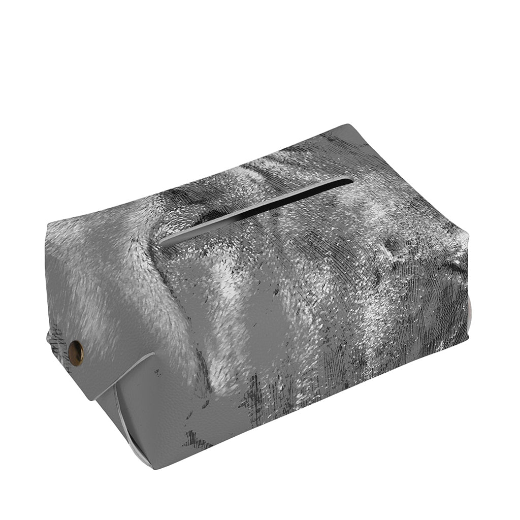 Monochrome Shar Pei Print Rectangle Tissue Box Cover