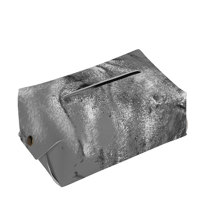 Monochrome Shar Pei Print Rectangle Tissue Box Cover