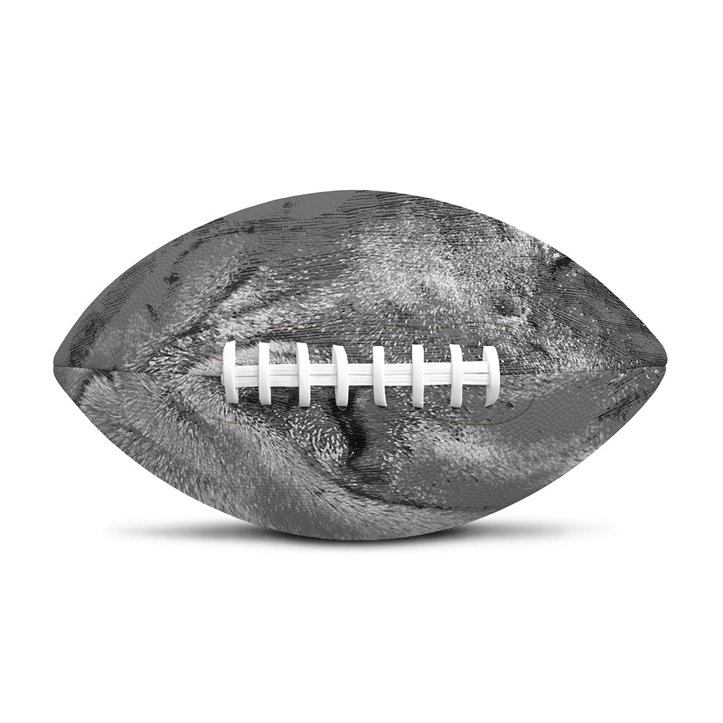 Monochrome Shar Pei Print Rugby Ball