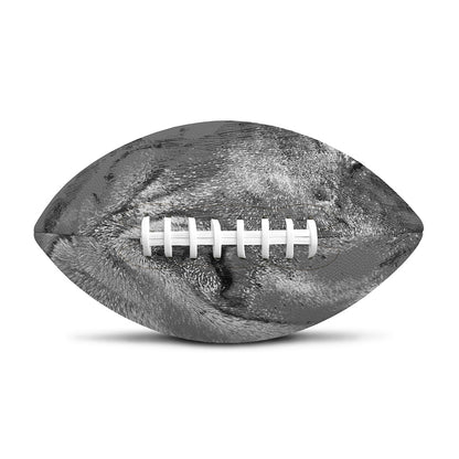Monochrome Shar Pei Print Rugby Ball
