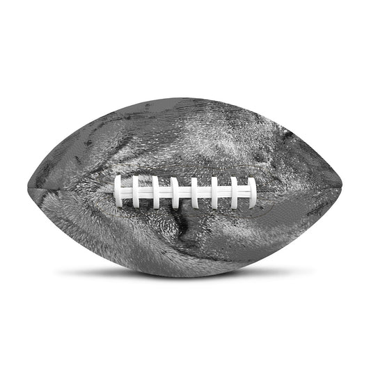 Monochrome Shar Pei Print Rugby Ball