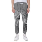 Monochrome Shar Pei Print Scuba Joggers