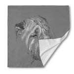 Monochrome Shar Pei Print Silk Bandana