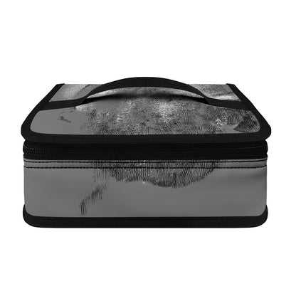 Monochrome Shar Pei Print Small Lunch Bag