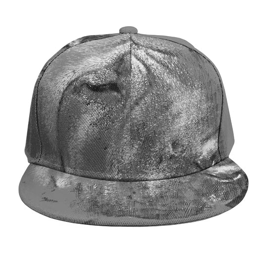 Monochrome Shar Pei Print Snapback Cap