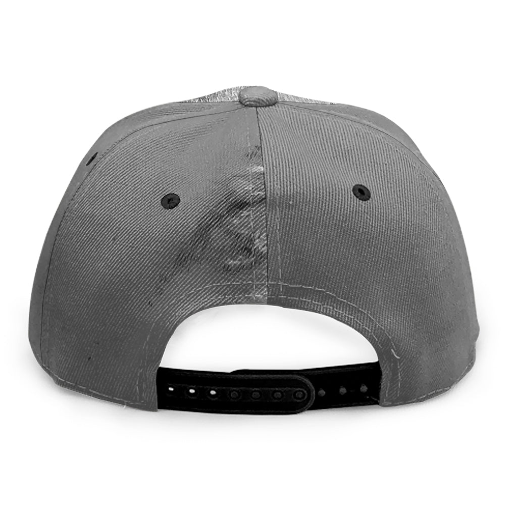 Monochrome Shar Pei Print Snapback Cap