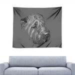 Monochrome Shar Pei Print Tapestry
