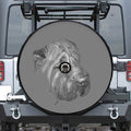 Monochrome Shar Pei Print Tire Cover With Camera Hole
