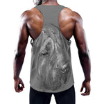 Monochrome Shar Pei Print Training Tank Top