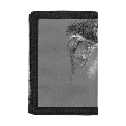 Monochrome Shar Pei Print Trifold Wallet