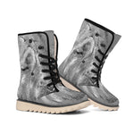 Monochrome Shar Pei Print Winter Boots