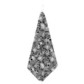 Monochrome Skull Flowers Pattern Print Hand Towel