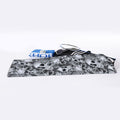 Monochrome Skull Flowers Pattern Print Sports Towel