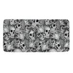 Monochrome Skull Flowers Pattern Print Towel
