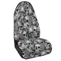 Monochrome Skull Flowers Pattern Print Waterproof Car Seat Cover