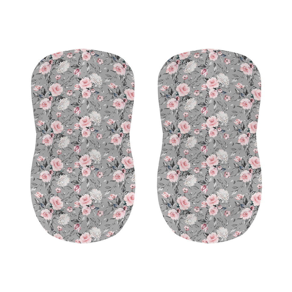 Monochrome Spring Floral Print Bar Stool Covers