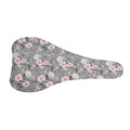Monochrome Spring Floral Print Bicycle Seat Cover
