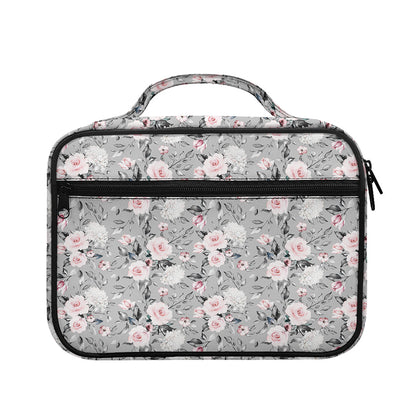 Monochrome Spring Floral Print Briefcase Bible Bag