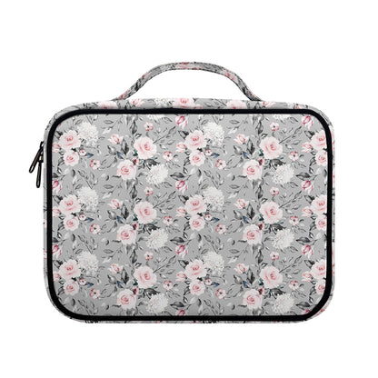 Monochrome Spring Floral Print Briefcase Bible Bag
