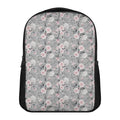 Monochrome Spring Floral Print Casual Backpack