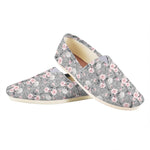 Monochrome Spring Floral Print Casual Shoes