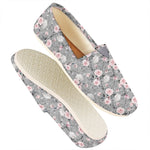 Monochrome Spring Floral Print Casual Shoes
