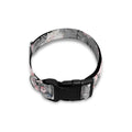 Monochrome Spring Floral Print Dog Collar