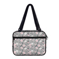 Monochrome Spring Floral Print Double Strap Bible Bag