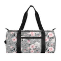 Monochrome Spring Floral Print Gym Bag