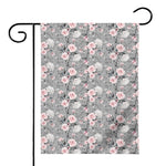 Monochrome Spring Floral Print House Flag