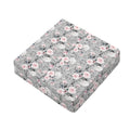 Monochrome Spring Floral Print Outdoor Seat Cushion Cover