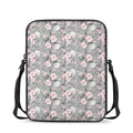 Monochrome Spring Floral Print Rectangular Crossbody Bag
