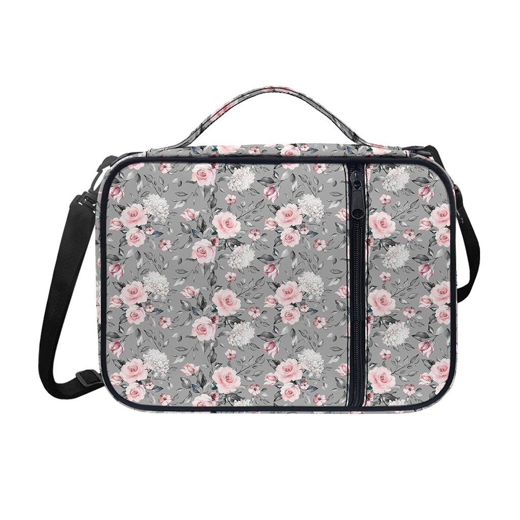 Monochrome Spring Floral Print Shoulder Strap Bible Bag