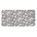 Monochrome Spring Floral Print Towel