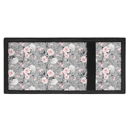 Monochrome Spring Floral Print Trifold Wallet