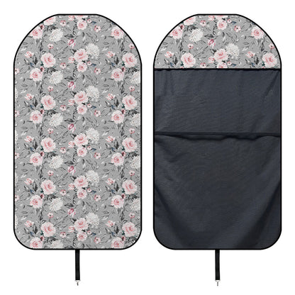 Monochrome Spring Floral Print Waterproof Car Seat Cover
