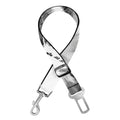 Monochrome Watercolor White Tiger Print Dog Seat Belt
