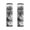 Monochrome Watercolor White Tiger Print Handle Covers