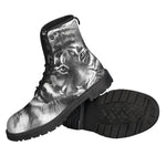 Monochrome Watercolor White Tiger Print Backpack