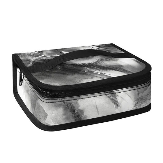Monochrome Watercolor White Tiger Print Small Lunch Bag