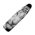 Monochrome White Bengal Tiger Print Ironing Board Cover