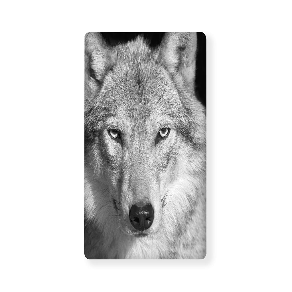Monochrome Wolf Print Baby Crib Sheet