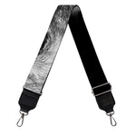 Monochrome Wolf Print Bag Strap