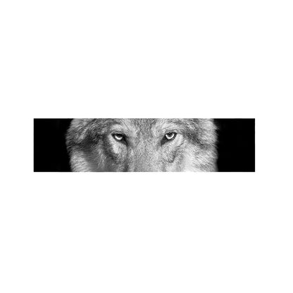 Monochrome Wolf Print Bed Runner
