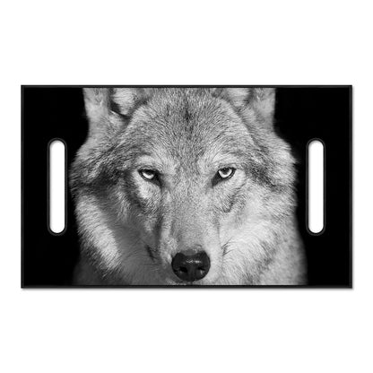 Monochrome Wolf Print Golf Cart Seat Cover